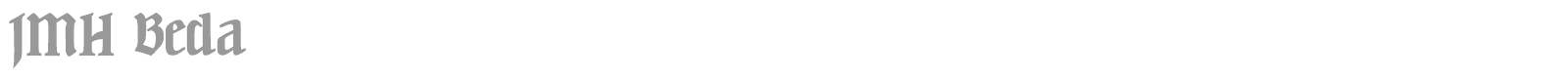 JMH Beda font preview